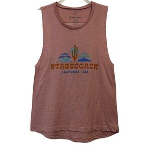 Stagecoach Desert Rose Country Music Festival Sleeveless Tank Top SZ S